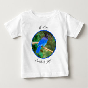 Camiseta Pintura em Jay de Steller - Arte original sobre pá
