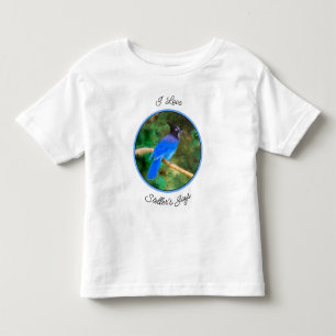 Camiseta Pintura em Jay de Steller - Arte original sobre pá
