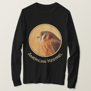 Camiseta Pintura em Kestrel Americano - Arte de Pássaro Or