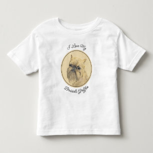 Camiseta Pintura em Massa de Bruxelas Griffon - Arte Origin