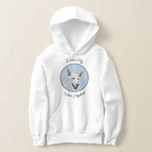 Camiseta Pintura em Pastor Branco - Arte de Cachorro Origin