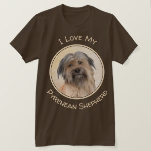 Camiseta Pintura em Pastor Pirenéus - Arte Cachorro Origin