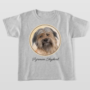 Camiseta Pintura em Pastor Pirenéus - Arte Cachorro Origina