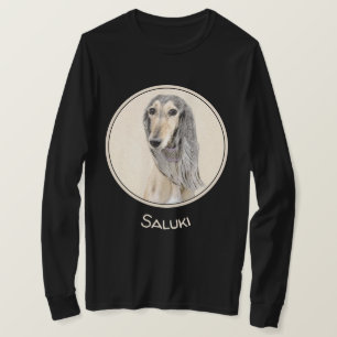 Camiseta Pintura em Saluki - Arte Cão Original