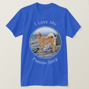 Camiseta Pintura em Seashore - Arte Canina