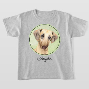 Camiseta Pintura em Sloughis - Arte Cachorra Original