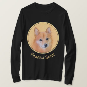 Camiseta Pintura em Spitz Finlandês - Arte Cachorosa Origin