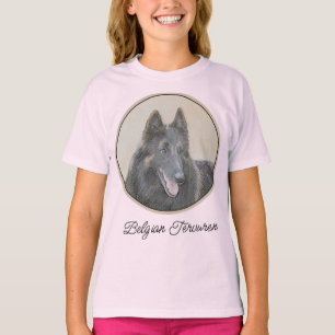 Camiseta Pintura em Tervuren Belga - Arte Cachorra Original