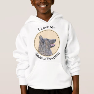 Camiseta Pintura em Tervuren Belga - Arte Cachorra Original