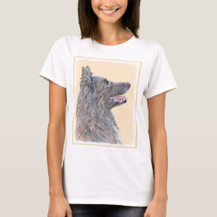 Camiseta Pintura em Tervuren Belga - Arte Cachorra Original