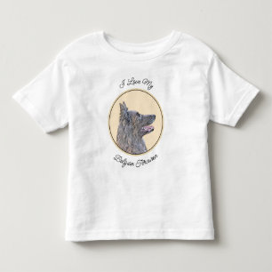 Camiseta Pintura em Tervuren Belga - Arte Cachorra Original
