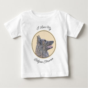 Camiseta Pintura em Tervuren Belga - Arte Cachorra Original