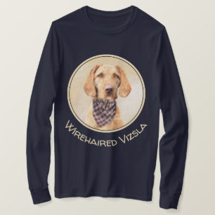 Camiseta Pintura em Vizsla, por Wirehaired - Arte Cão Origi