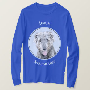 Camiseta Pintura em Wolfhound Irlandês - Arte Cão Original 