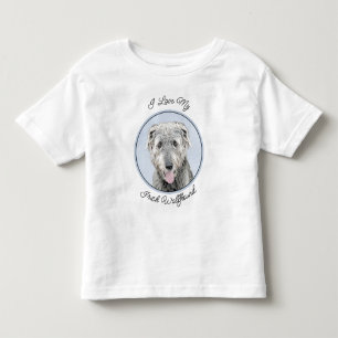 Camiseta Pintura em Wolfhound Irlandês - Arte em Cachorro O