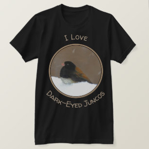 Camiseta Pintura Escuro-Eyed do Junco - arte original do