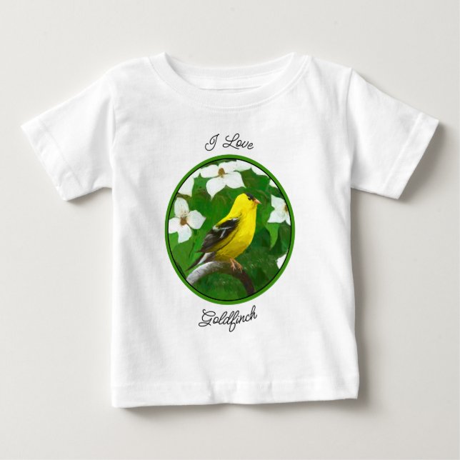 Camiseta Pintura Goldfinch - Arte Cachorra Original (Frente)