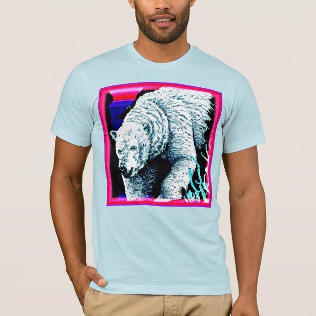Camiseta Pintura impressionante de um Urso Polar. Compre ag (Frente)