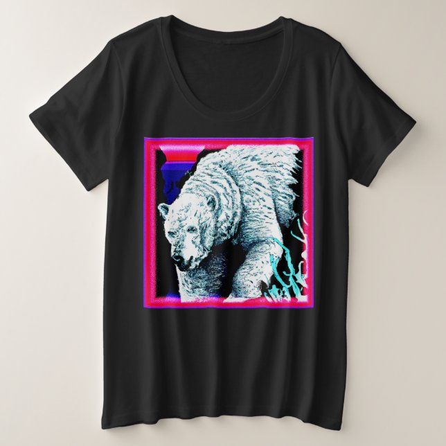 Camiseta Pintura impressionante de um Urso Polar. Compre ag (Frente do Design)