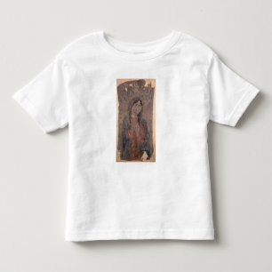 Camiseta Pintura indiana de Madonna, 1675 do couro cru do