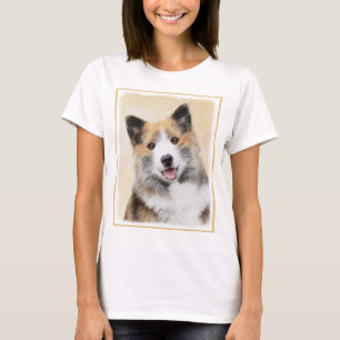 Camiseta Pintura Islandesa Do Cão - Arte Original Do Cão