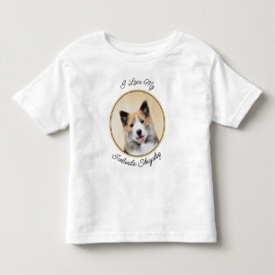 Camiseta Pintura Islandesa Do Cão - Arte Original Do Cão