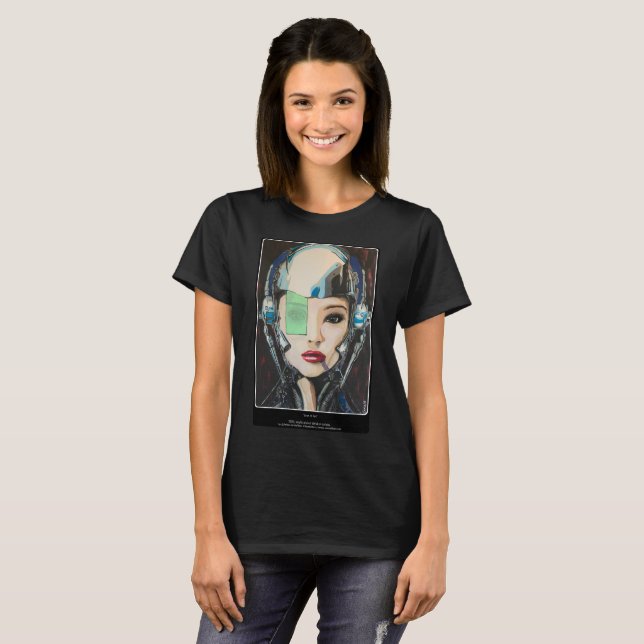 Camiseta Pintura 'Joana d'Arc' em uma  (Frente Completa)