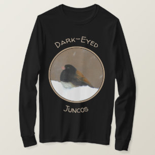 Camiseta Pintura Junco De Olhos Escuros - Arte De Pássaro O