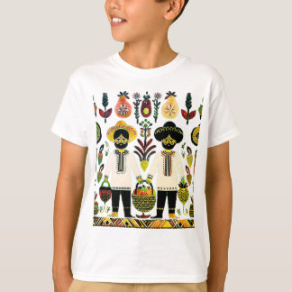 Camiseta pintura madhubani