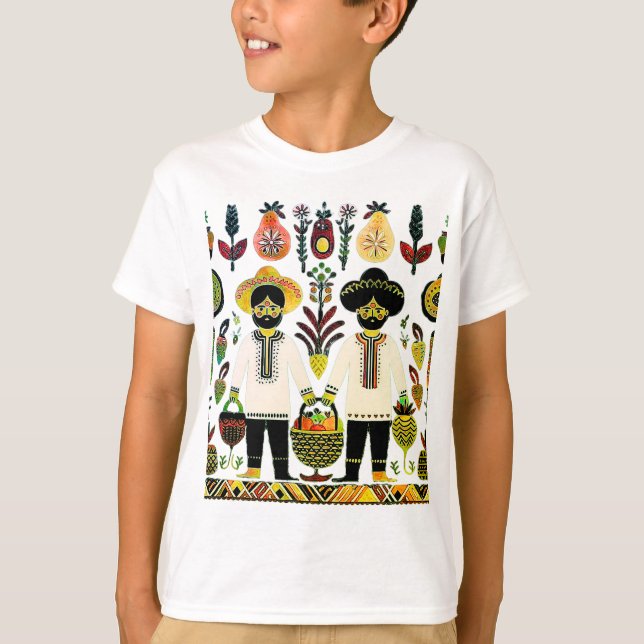 Camiseta pintura madhubani (Frente)