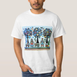 Camiseta pintura madhubani