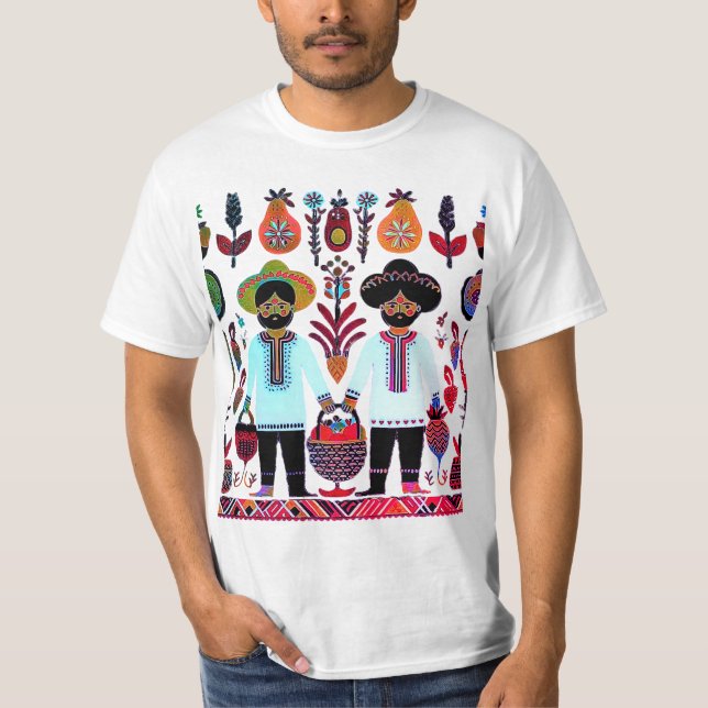 Camiseta pintura madhubani (Frente)