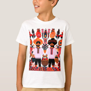 Camiseta pintura madhubani