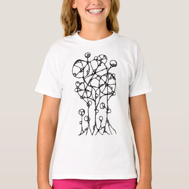 Camiseta Pintura Mão - Abstrato Tree Group 1 (Frente)