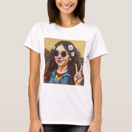 Camiseta Pintura Moderna da Mona Lisa - Arte Inspirada em d