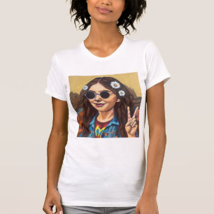 Camiseta Pintura Moderna da Mona Lisa - Arte Inspirada em d