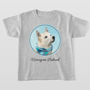 Camiseta Pintura Norueguesa de Buhund - Arte Cachorra Origi