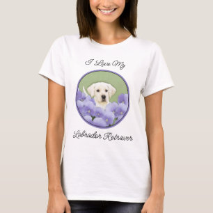 Camiseta Pintura Original de Cachorro Labrador Retriever Fi