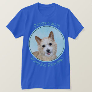 Camiseta Pintura Original de Podengo Português Pequeno - Ar