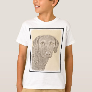 Camiseta Pintura Original para Cão na Baía de Chesapeake Re