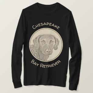 Camiseta Pintura Original para Cão na Baía de Chesapeake Re