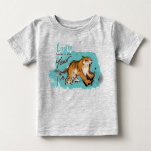 Camiseta Pintura original - Tigre chinês Ano Novo Bebê 20