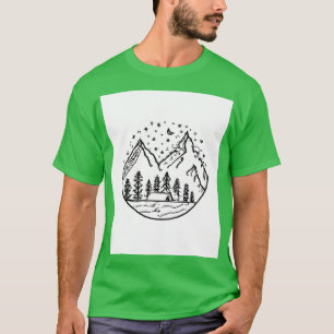 Camiseta Pintura para acampamento noturno 2