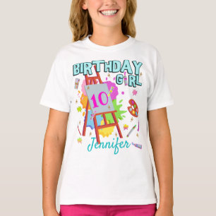 Camiseta Pintura Pintura Splatter Aniversário Corresponden
