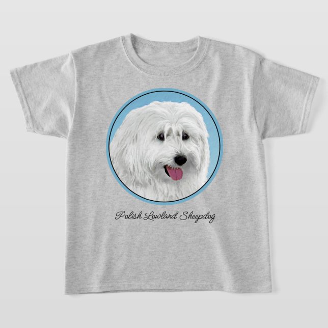 Camiseta Pintura Polonesa De Ovinos - Arte Canina (Postura )