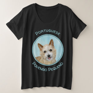 Camiseta Pintura Portuguesa do Podengo Pequeno - Arte Origi