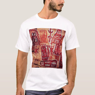 Camiseta Pintura pré-histórica da rocha