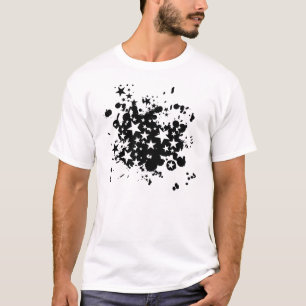 Camiseta Pintura preta da estrela