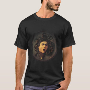 Camiseta Pintura Renascentista De Caravaggio Sobre Medusa