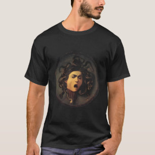 Camiseta Pintura Renascentista De Caravaggio Sobre Medusa